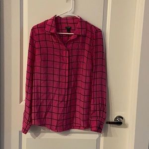 Pink and Black Blouse
